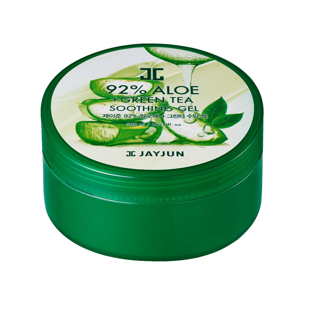 JAYJUN 92% Aloe + Green Tea Soothing Gel جل  الصبار والشاي الأخضر