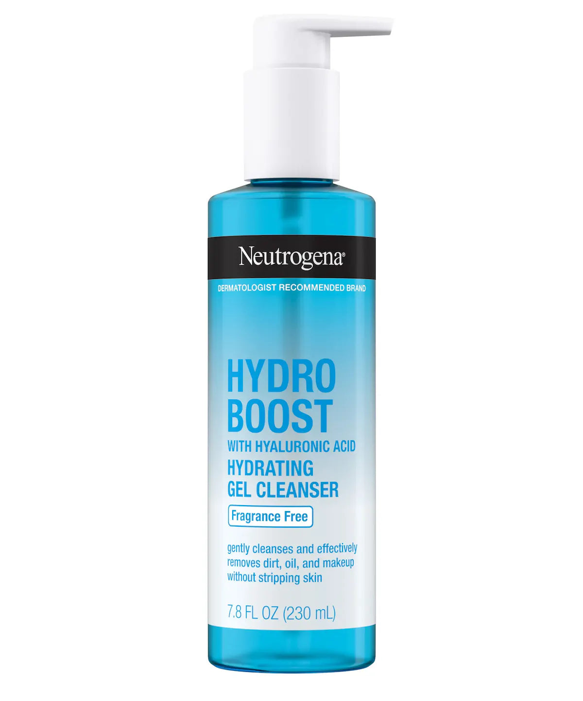 NEUTROGENA hydro boost with hyaluronic acid hydrating gel cleanser fragrance free