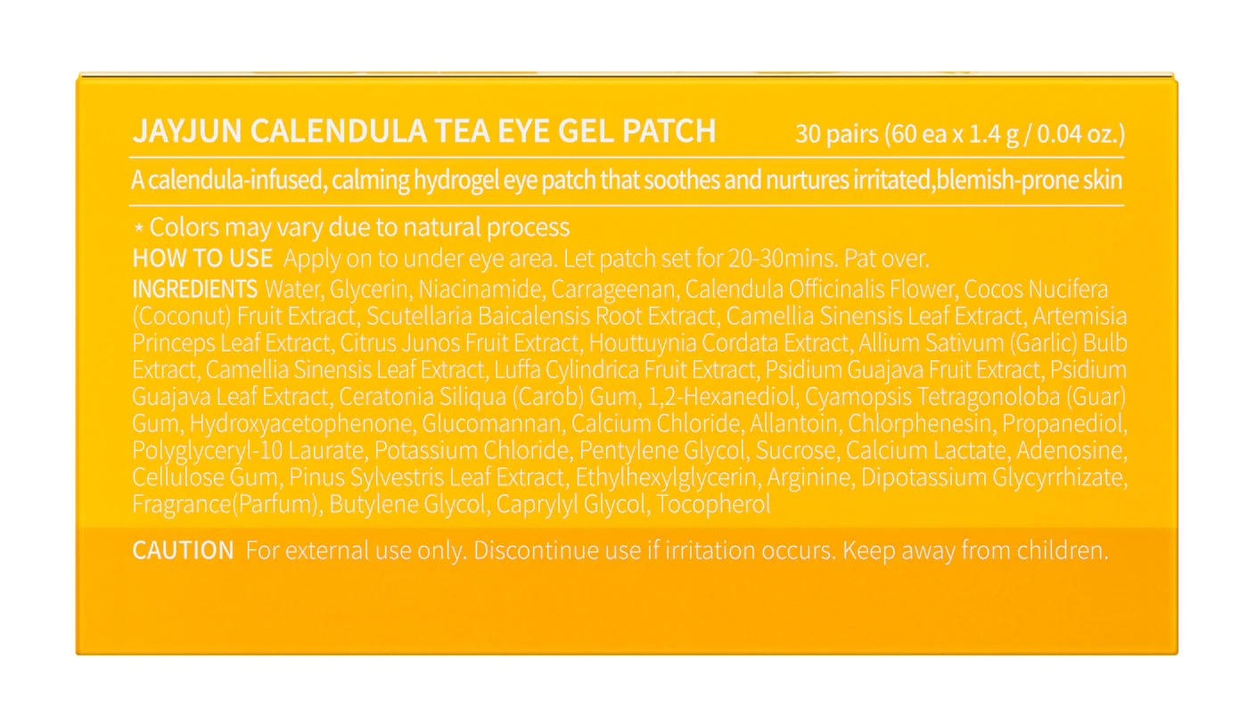 JAYJUN Cosmetic Calendula Tea Eye Gel Patch شرائح العين الهايدروجيل