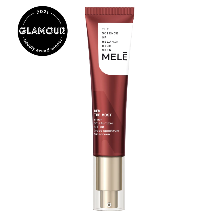 MELE The Science Of Melanin Rich Skin Protect Dew The Most Sheer Moisturizer SPF 30 Broad Spectrum Sunscreen