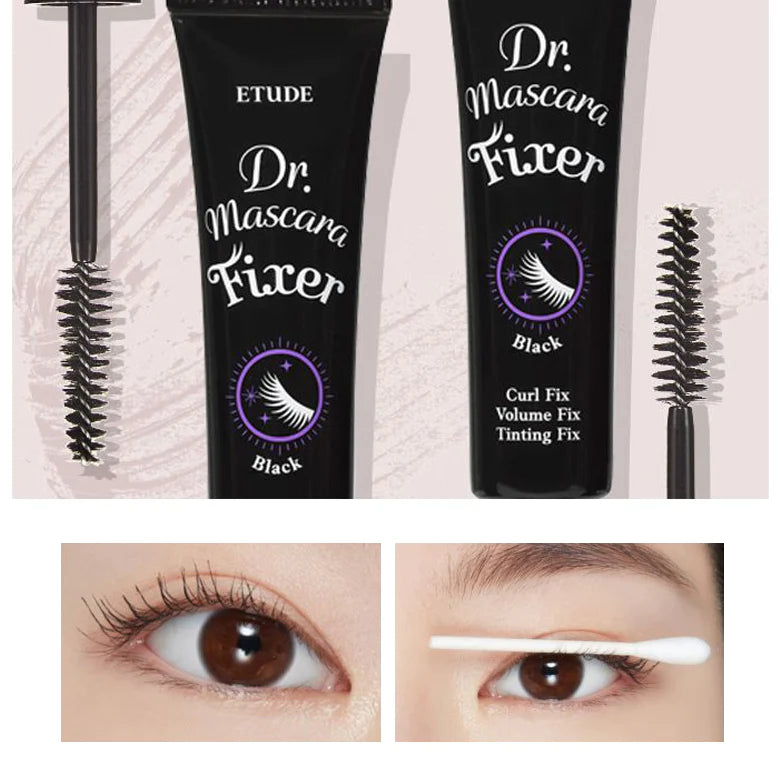 ETUDE HOUSE Dr. Mascara Fixer Black Curl Fix Tining Fix 0.2 Black ماسكارا الرموش