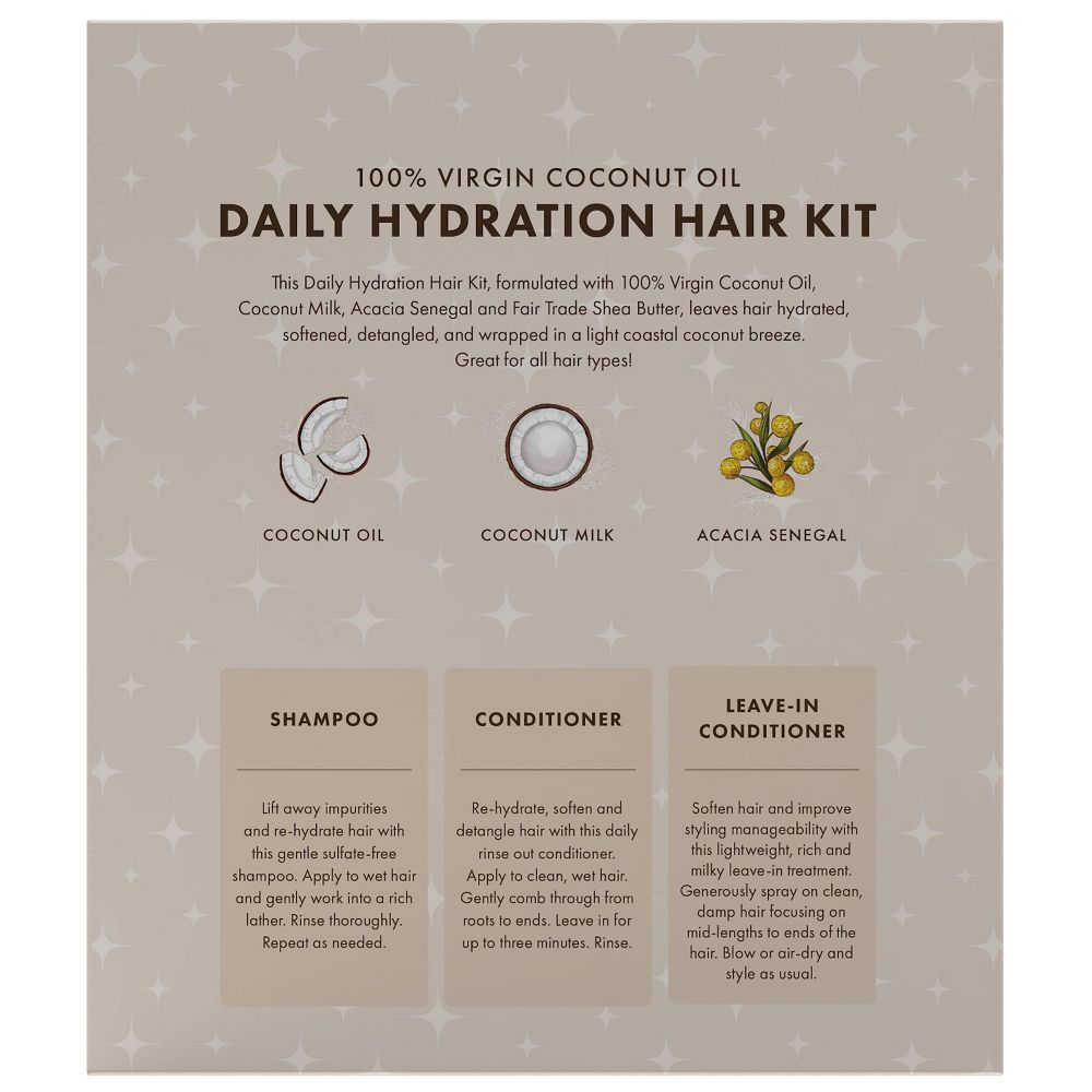 SHEA MOISTURE 100% Virgin Coconut Oil Daily Hydration Hair Kit
