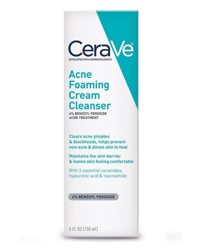CERAVE Acne Foaming Cream Cleanser غسول كريمي للبشرة