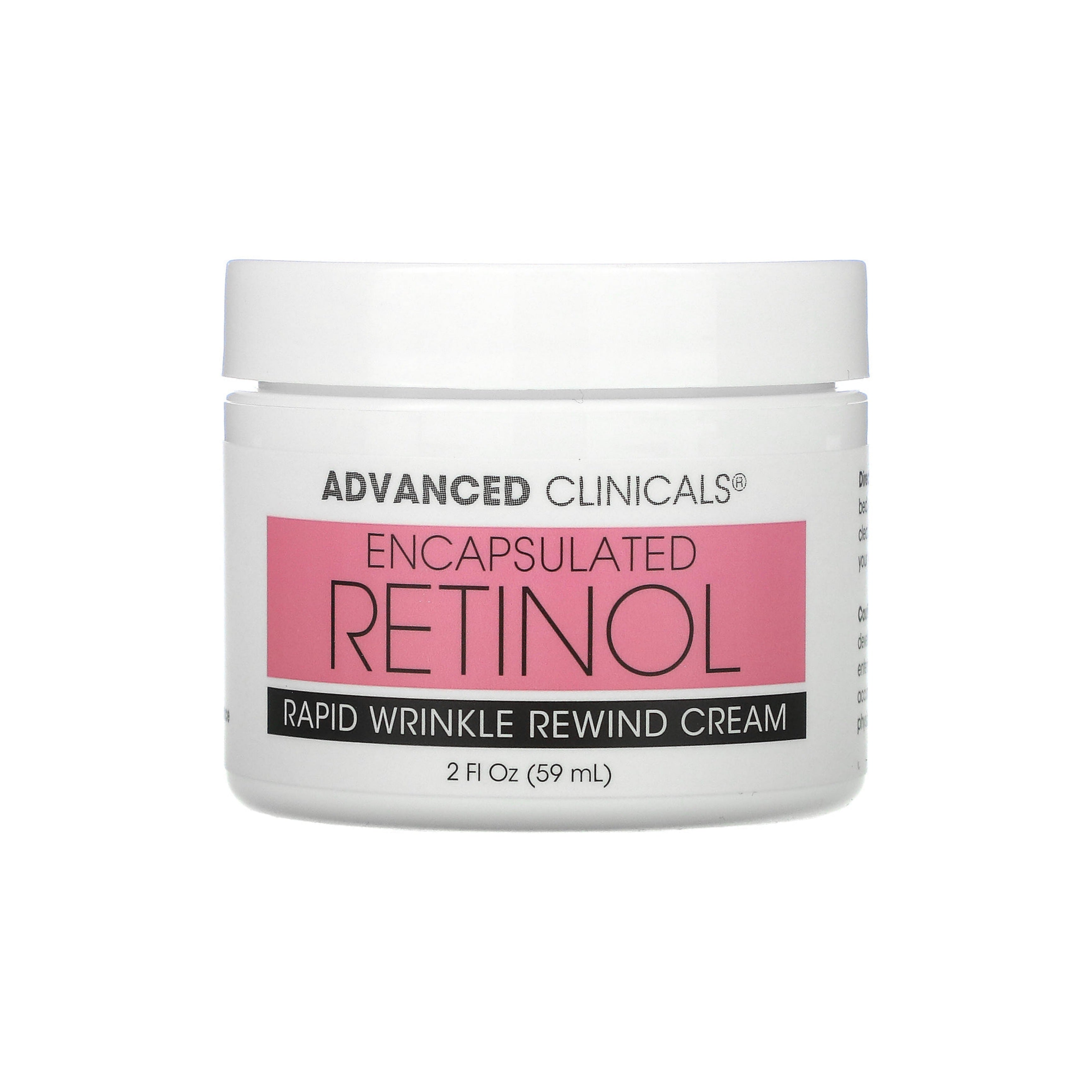ADVANCED CLINICALS Encapsulated Retinol Rapid Wrinkle Rewind Cream كريم الريتنول للبشرة