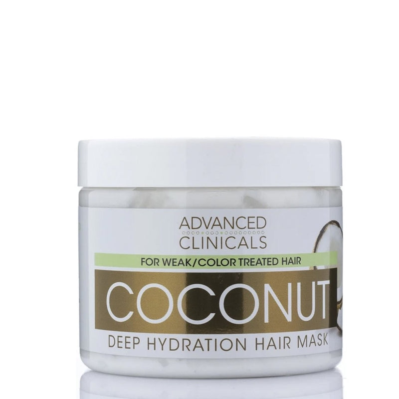 ADVANCED CLINICALS Coconut Deep Hydration Hair Mask With Vitamin E + Shea Butter + Kelp ماسك جوز الهند للشعر