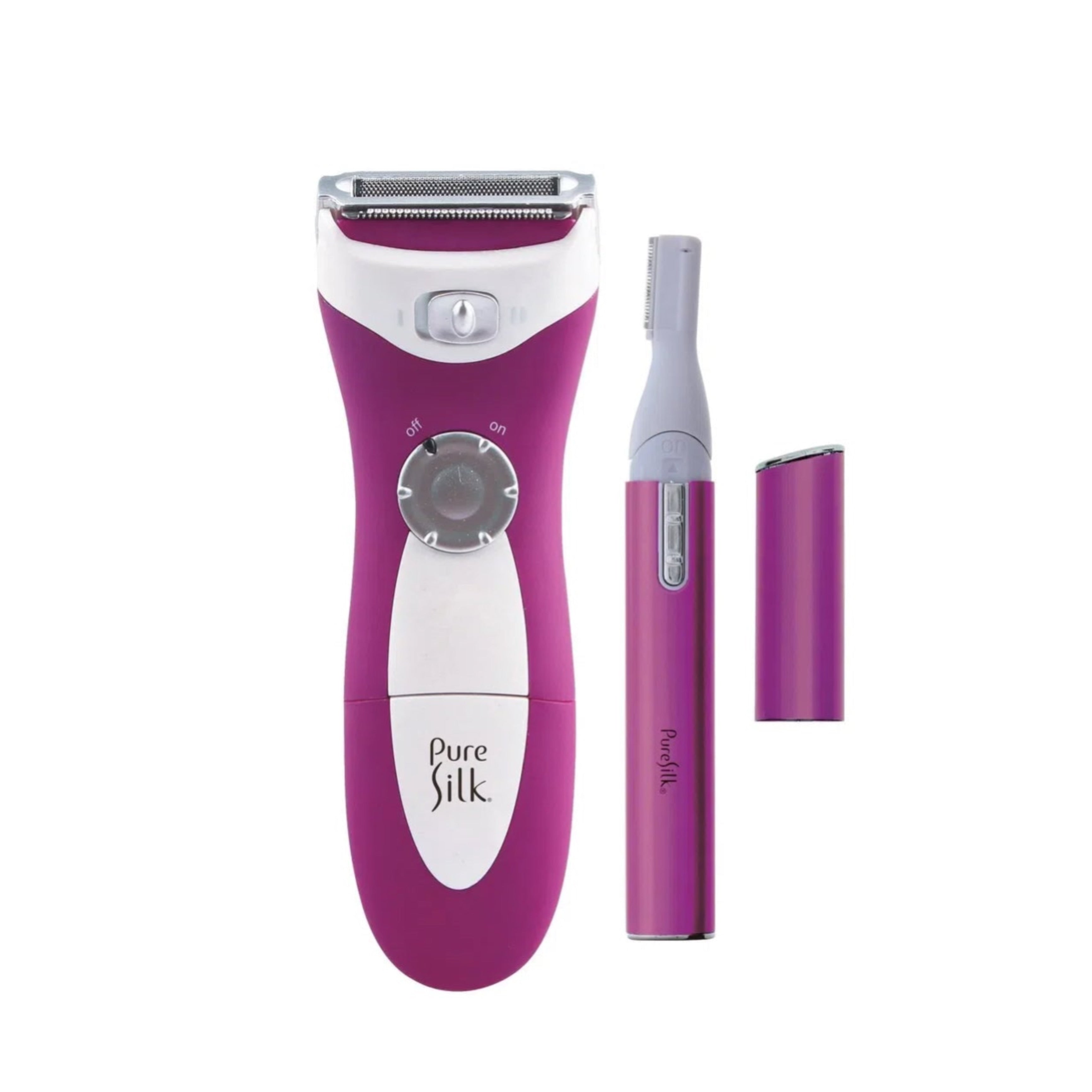 Pure Silk Spa Therapy 2 in 1 Combo Pack Wet & Dray Foil Shaver Beauty Trimmer With Stainless Steel Bades
