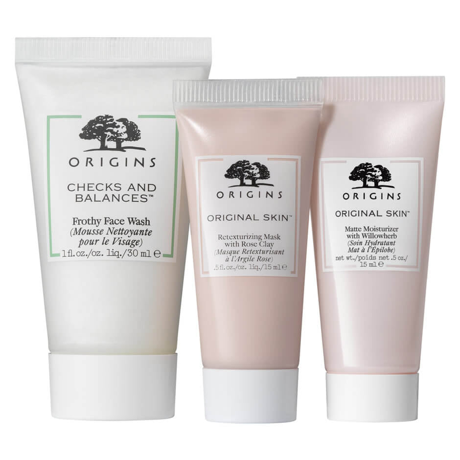 ORIGINS Skin Prettifiers Cleansing, Retexturising and Mattifying Trio