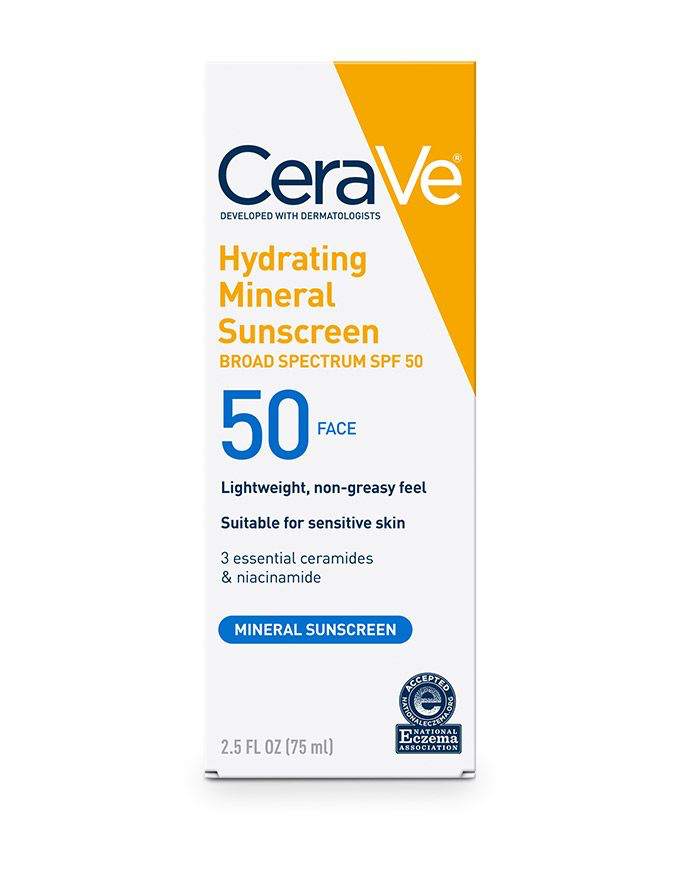 CERAVE Hydrating Mineral Sunscreen SPF 50 Face Lotion واقي الشمس من سيرافي
