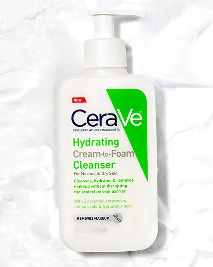 CERAVE Hyadrating Cream To Foam Cleanser For Normal To Dry Skin غسول البشرة