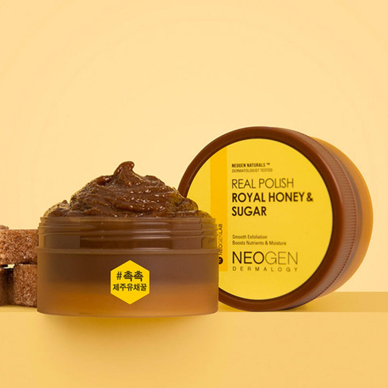 NEOGEN Real Polish Royal Honey & Sugar Sooth Exfoliation Boosts Nutrients & Moisture